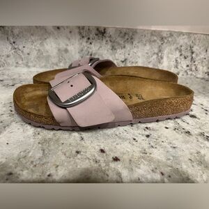 Women’s size 39 or 8.5 Madrid Big Buckle Mauve Pink Birkenstock Sandals